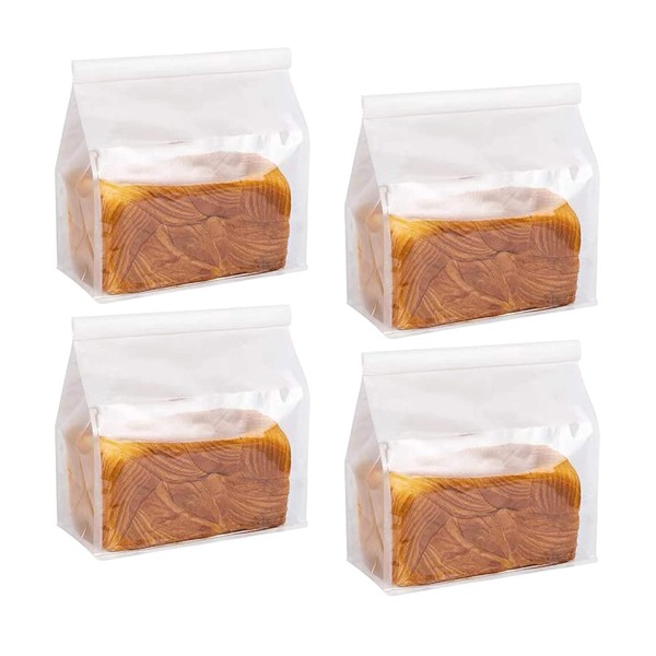 Cyblinia 25 Pieces Bakery Bags with Window White Toast Bags