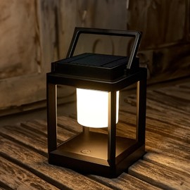 Solar Lanterns Outdoor Waterproof - Rechargeable Battery Operated Table Lamp - Outdoor Hanging Solar Lantern for Patio Outside Decorations Camping Garden
