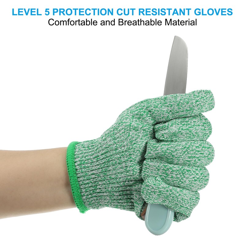 PATIKIL Cut Resistant Gloves, 3 Pair Level 5 Protection Anti