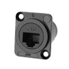 icepc RJ45 Cat6 Socket D-Type Module Shielded Industrial Panel Mount