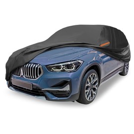 ATOCOVER Black Heavy Duty Waterproof Car Cover for SUV 173"-179" - All-Weather UV Protected Outdoor Full Exterior Cover with Sun/Snow/Rain Resistance