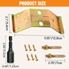Pisman Table Leg Corner Bracket with Hanger Bolt Driver,Provide Strong