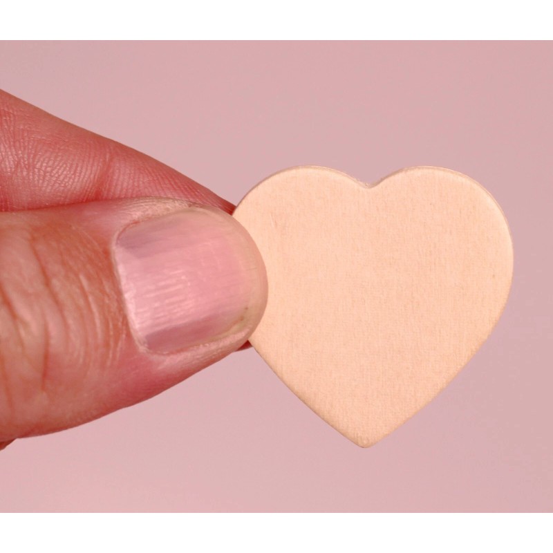 DIY 25 Pack of 1.5 Inch Unfinished Wooden Heart Shape