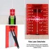 Red Laser Target, Laser Target with Reflectors, for Improving Laser