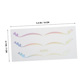 Minkissy Sparkle Eyeliner Stickers Temporary Eyeshadow Makeup Glitter Face Stickers Double Lid Enhancers