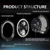 us- 2pcs Fit Mack R Series 7'' Inch Round LED