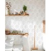 MelunMer Grey Modern Peel and Stick Wallpaper Boho Removable Wallpaper