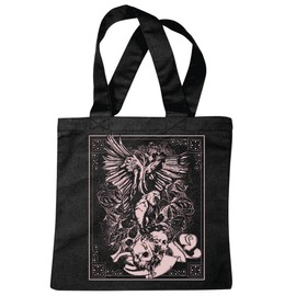 'Shoulder bag "Vintage Skull Gothic Outdoor Bike Club Mc Motorcycle Chopper Custom Motorbike, Meet Club Meet Shopping Bag School Bags Gym Bag in Black