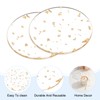 sourcing map 2pcs Gold Foil Acrylic Cup Coaster, Round Acrylic