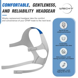 Replacement Headgear for ResMed F20 Full Face Mask Cushion - 3 Packs Masks Headgear Replacement Accessories Supplies Include Straps with Magnetic Clips(Medium)