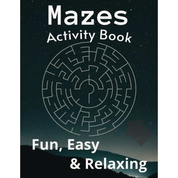 Low Vision Maze Activity Book for Young Adults, Seniors, Stroke