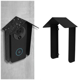 Ring Doorbell Rain Cover Weatherproof for Outside, Metal Anti-Glare Door Bell Chime Cover, Garage Door Video Keypad Access Control Keypad Cover for Most Video Doorbells