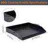 Criditpid Universal Large Cast Iron Cooking Griddle with Extra High