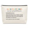 Sazuwu Nurse Practitioner Gifts for Women Makeup Bag Nurse Week