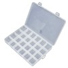 Gadgetking 24 Compartment Box Small Organizer Storage Plastic Craft Nail