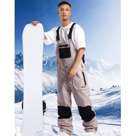 GSOU SNOW Women Men Ski Bibs Snowboard Pants Snow Bibs Overalls Waterproof Windproof Insulated Winter Sport Warm