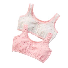eipatu Bra, Half Top, Girls, Tank Top, Junior Bra, Elementary School Students, Set of 2, Girls, Innerwear, Cute, Sports Bra, Pattern
