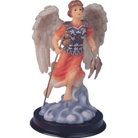 ICE ARMOR 6" H Archangel Raphael Statue Angel of Healing Holy Figurine Religious Decoration