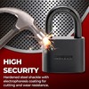 Maudex® PBK40 Weatherproof Padlock - Reliable Protection with 5 Keys,