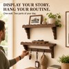 17-Inch Scalloped Rustic Wall Shelves Set of 2, Shelves for