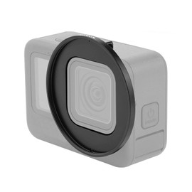 PULUZ 52mm UV Lens Filter Adapter Ring for GoPro Hero 12/11/10/9 Black with Lens Cap (Black)