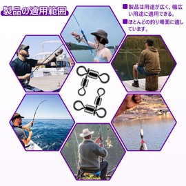 Parent-child Swivels Fishing Tackle High Hardness Swivels 360° Rotation Anti Corrosion and Rust Durable (25Pcs)