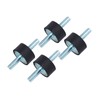 Rubber Mount Damper for Air Compressor, Engine Shock Isolator, Threaded