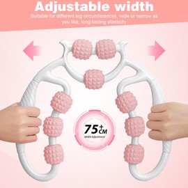 Leg Muscle Massager Foot Massage Roller Leg Roller Foot Massager Foot Massage Roller Muscle Roller & Balls, Massage Roller, Massage Roller Legs (Pink)