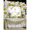 Mi Bautizo Backdrop Mexican Baptism Party Decorations God Bless First