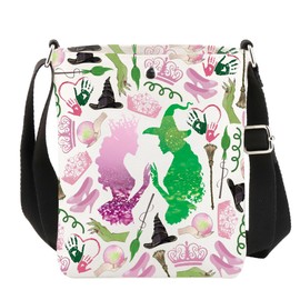 TOBGBE Witch Musicals Crossbody Bag W The Musical Theater Fans Gifts Movie Inspirational Shoulder Elphaba & G-da Fan Purse (Elphaba & G-da CB)