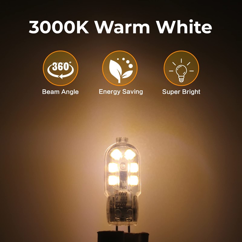 YUIIP G4 LED Bulb, AC/DC 12V JC G4 Bi Pin