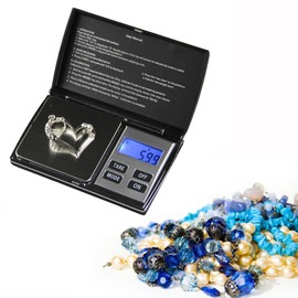 200g X 0.01g Digital Pocket Scale, with Backlit LCD Display, Small Mini Digital Pocket Gram Scale for Kitchen Jewelry Herb (Updated)