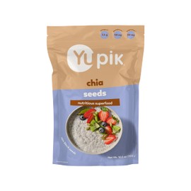 Yupik Raw Black Chia Seeds, 10.6 Oz, Gluten-Free, Kosher, Natural Plant-Based Seeds, Superfood, Source of Omega-3 and Magnesium, Rich in Fiber, Gels Easily