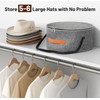 SLEEPING LAMB Cowboy Hat Box for Travel and Storage, Collapsible