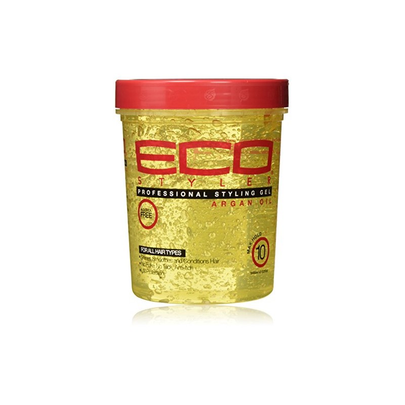 ECOCO Styling Gel With Argan Oil, 32 oz., Pack Of