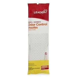 Leader Odor Control Insole, Odor-Absorbing & Moisture-Wicking Shoe Inserts Long-Lasting Comfort & Protection, Effective Foot Odor Eliminator, Trim to Fit, All-Day Freshness for Men & Women. 3-Pairs