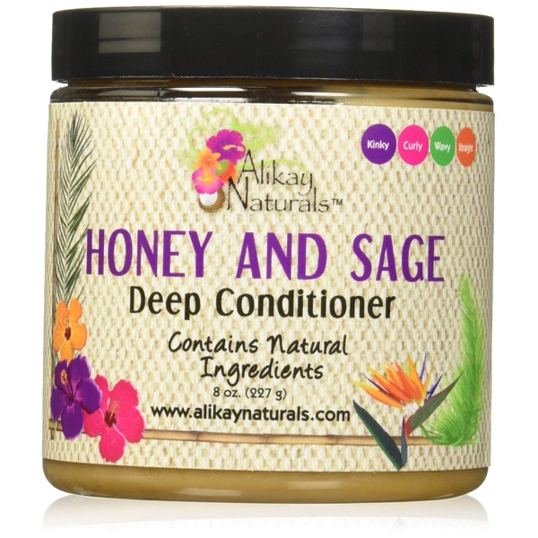 Alikay Naturals Honey and Sage Deep Conditioner Natural Honey, Babassu and Sage 8 Ounce