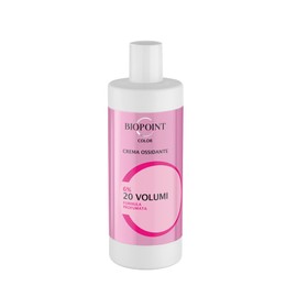 Biopoint Color - Crema Ossidante 6% 20 Volumi per Capelli, Migliora la Performance del Processo di Colorazione, Dona la Massima Aderenza del Colore sul Capello, 360 ml