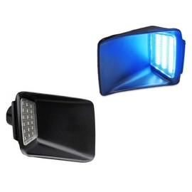 VANKUB LED License Plate Light for Colorado Canyon 2004-2012 Pickup Truck, Replace OEM# 20985454, 20985455 Led Rear Tag Lamp, 6000K Blue Lights, 2 PCS