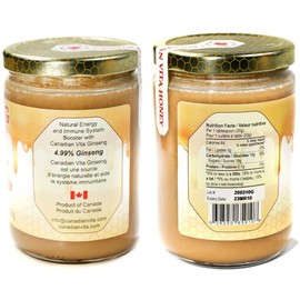 Canadian Vita Original Ginseng Honey - Unique Creamy Blend of Canadian Ginseng and Canadian Honey