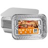 MOERDIFFER 30Pcs Aluminium Foil Baking Trays, Disposable Aluminium Foil Trays