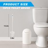 Tioncy 14.2 Inch Toilet Brush Commercial Toilet Bowl Heavy Duty