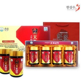 Hansamsu Hansamsu Goryeo 6-year-old Cheonred Ginseng Extract 240g / 한삼수 한삼수 고려 6년근 천홍삼정 240gX4병, 960g, 1박스