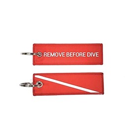 Scuba diver woven Keychain – Remove Before Dive – Diving Gift – (SMALL)