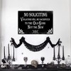 Bestylez No Soliciting Sign Gothic Decor For Kitchen, Home, House,