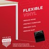 Prescott Plastics 1 1/2 Inch Square Black Vinyl End Cap,