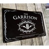 The Garrison public house black metal pub bar wall sign