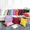 4-Pack Cotton Comfortable Solid Decorative Throw Pillow Case Square Cushion