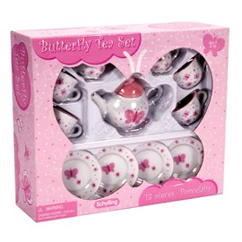 Schylling Butterfly Porcelain Tea Set