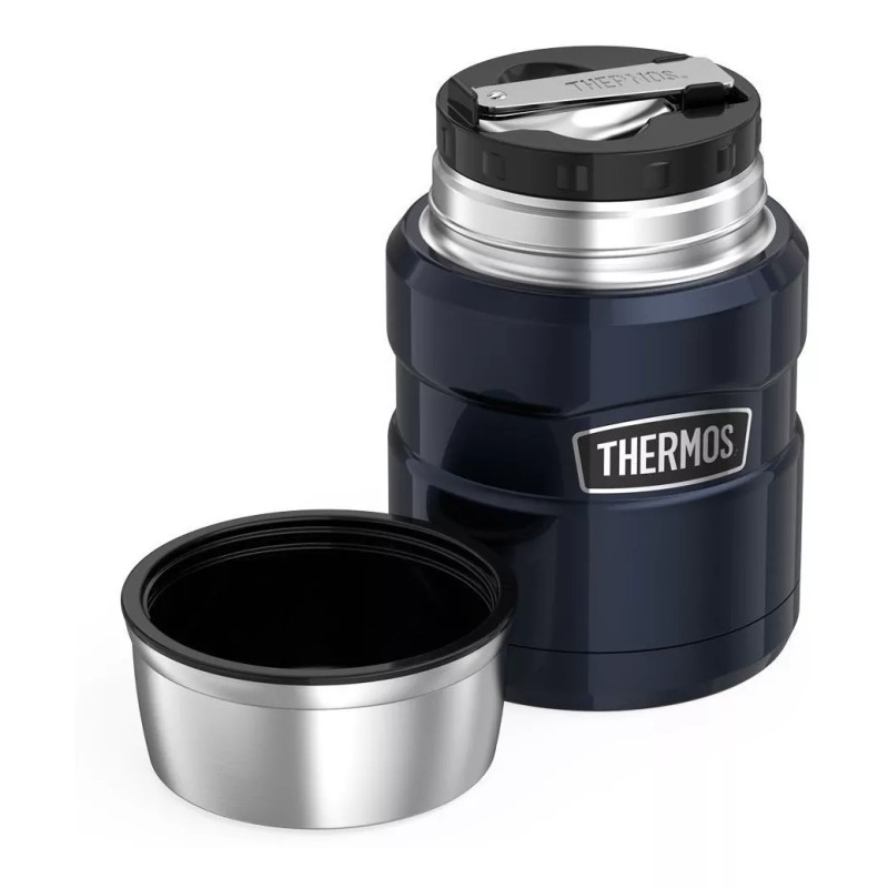 Thermos Taza Inoxidable Para Alimentos Con Cuchara Plegable Thermos